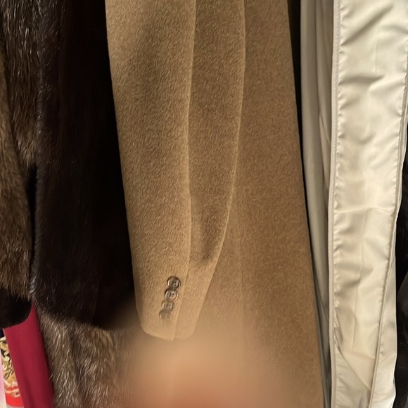 Tan and Brown Pea Coat with Classic Design - Picture 6 of 12